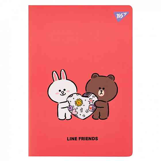 Книга канцелярська A4/40 арк."Yes""Line Friends" # офсет, м'яка обкл. з висічкою, 681843, шт Київ