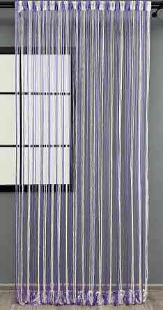 Штори-нитки "Кісея" з люрексом Бузковий з білим 300х300см 1 шт (61-096) Київ