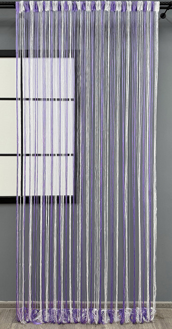 Штори-нитки "Кісея" з люрексом Бузковий з білим 300х300см 1 шт (61-096) Київ - фото 3