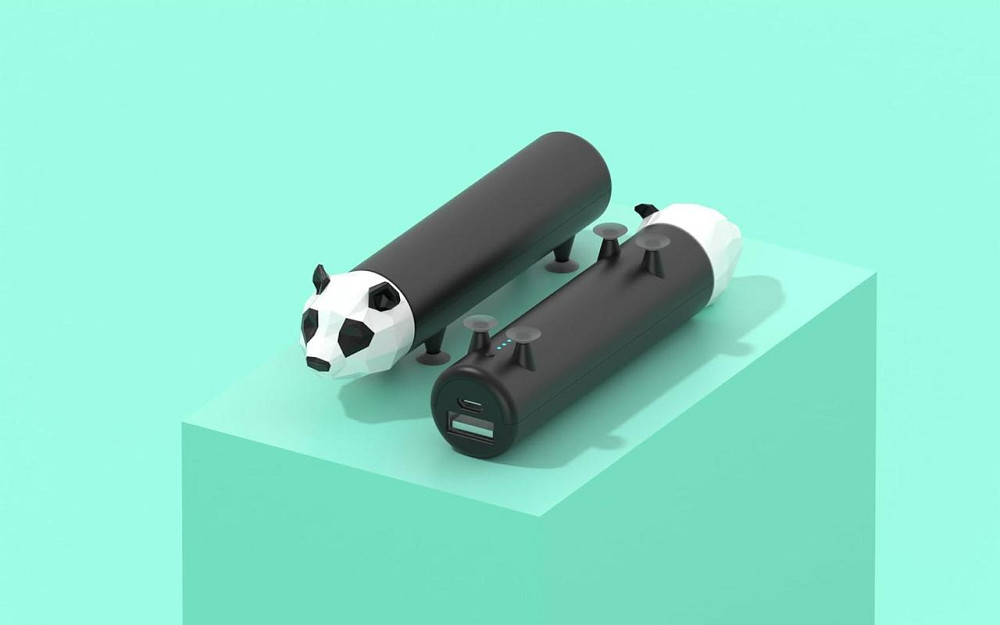 Внешний аккумулятор Power Pet 4800mAh панда портативный повербанк заряжает 2 устройства 5V мягкий на ощупь Киев - изображение 6