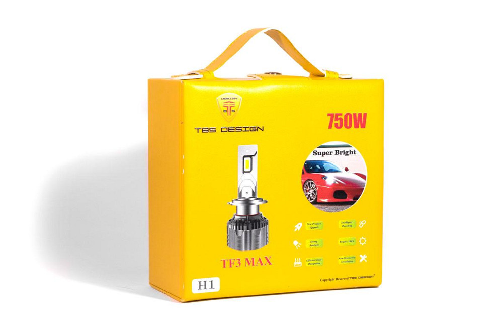 Комплект світлодіодних ламп TBS Design TF3 MAX H1 P14,5s 9-32 V 130 W 15000 Lm 6000 K + CANBUS Харків - фото 3