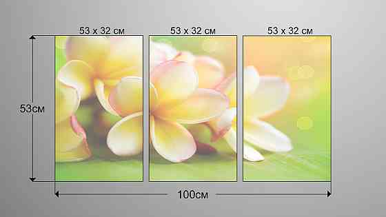 Модульна картина Квіти Аrt-96_3А Київ