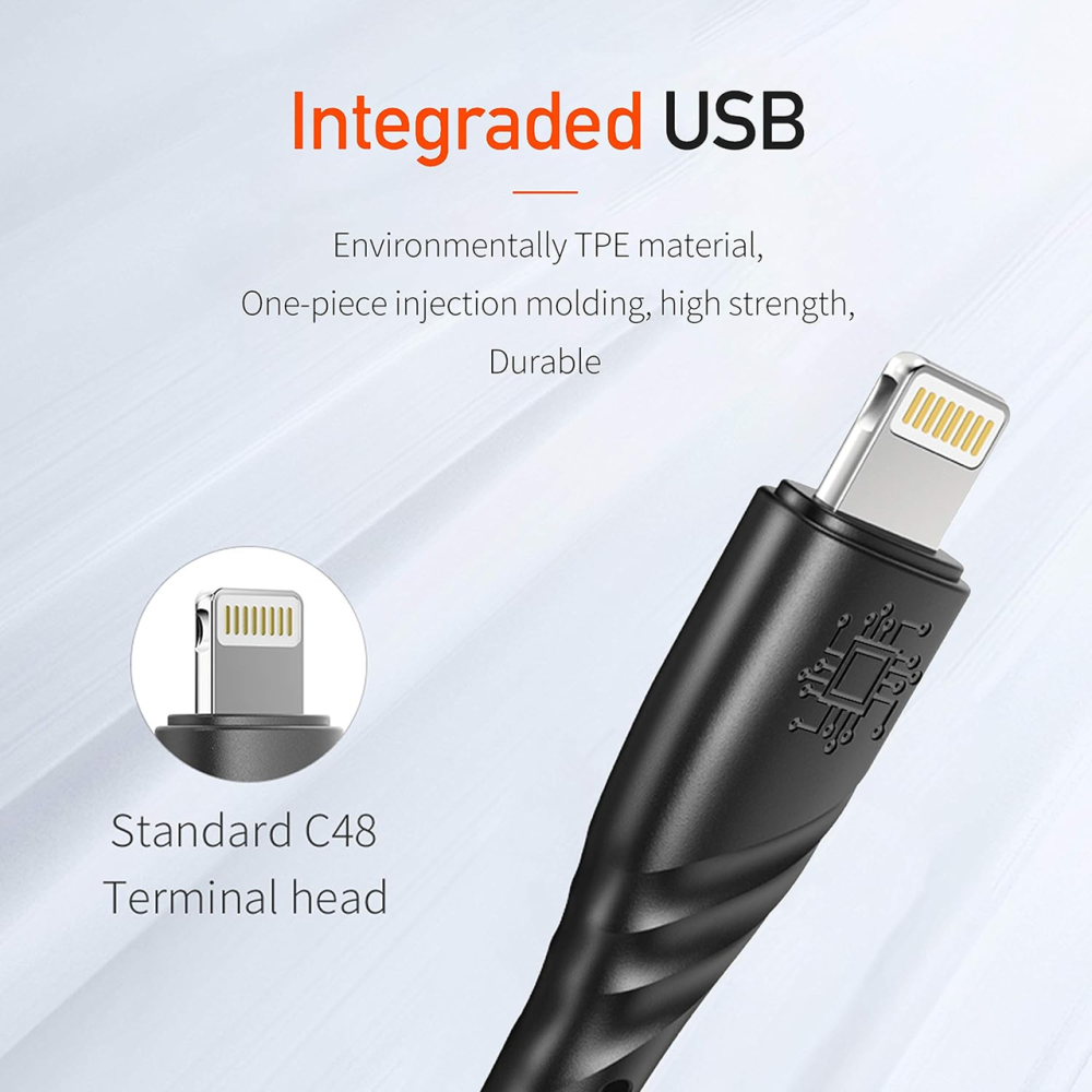 Зарядний кабель USB Type-C з нейлоновим плетенням, сертифікований MFi, кабель Apple Lightning, швидка зарядка (швидше в 2,5 рази) Київ - фото 4