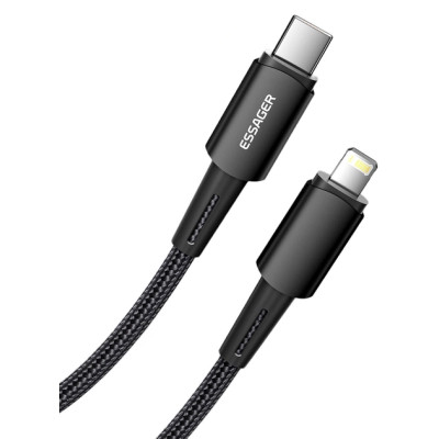 Дата кабель USB-C to Lightning 1.0m 20W black Essager (EXCTL-CG01) Вінниця - фото 3
