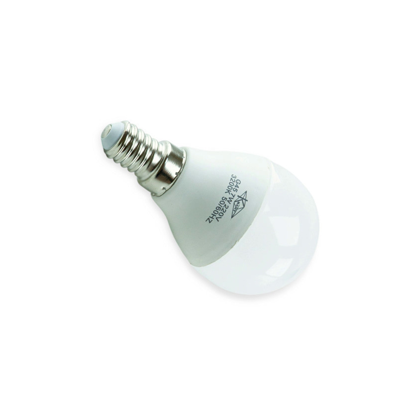 Лампа 220V E14 7W G45 3000K теплый белый светодиодная Мукачево - изображение 1