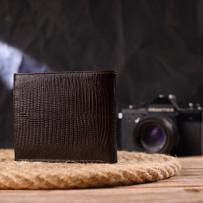 Гаманець Canpellini З натуральної шкіри Коричневий (21585) Вінниця - фото 4