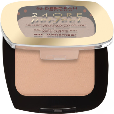 Пудра для обличчя Deborah 24Ore Perfect Compact Foundation Mat Waterproof 02 - Natural (8009518377316) Вінниця - фото 1