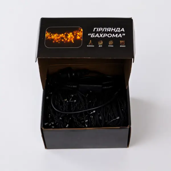 Garlando Вулична гірлянда Бахрома 25 м 405 LED чорний провід Білий 25MBW Коломыя