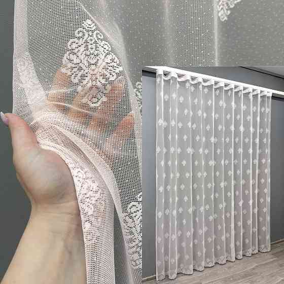 Тюль жаккард цвет молочный 1846т Киев