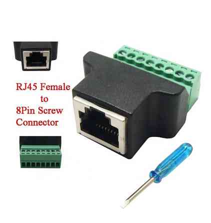 Адаптер RJ45 для мережевого кабеля на клемники Київ