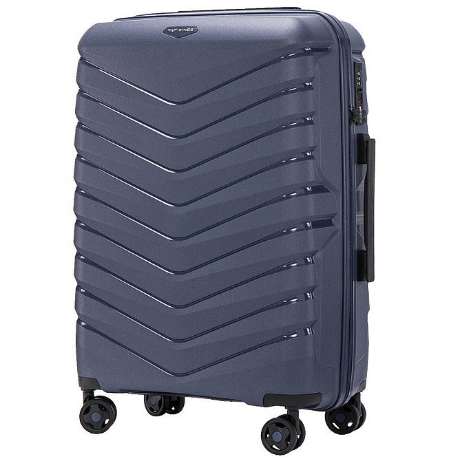 Валіза поліпропіленова WINGS PHX01 середня 65 см синя Київ - фото 1