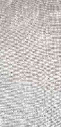 Обои виниловые на флизелине Rasch Alghero метровые цветы листья прованс мелкие белые на сером 943535 Киев