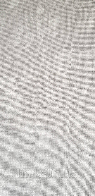 Шпалери вінілові на флізеліні Rasch Alghero метрові квіти листя прованс дрібні білі на сірому 943535 Київ - фото 2