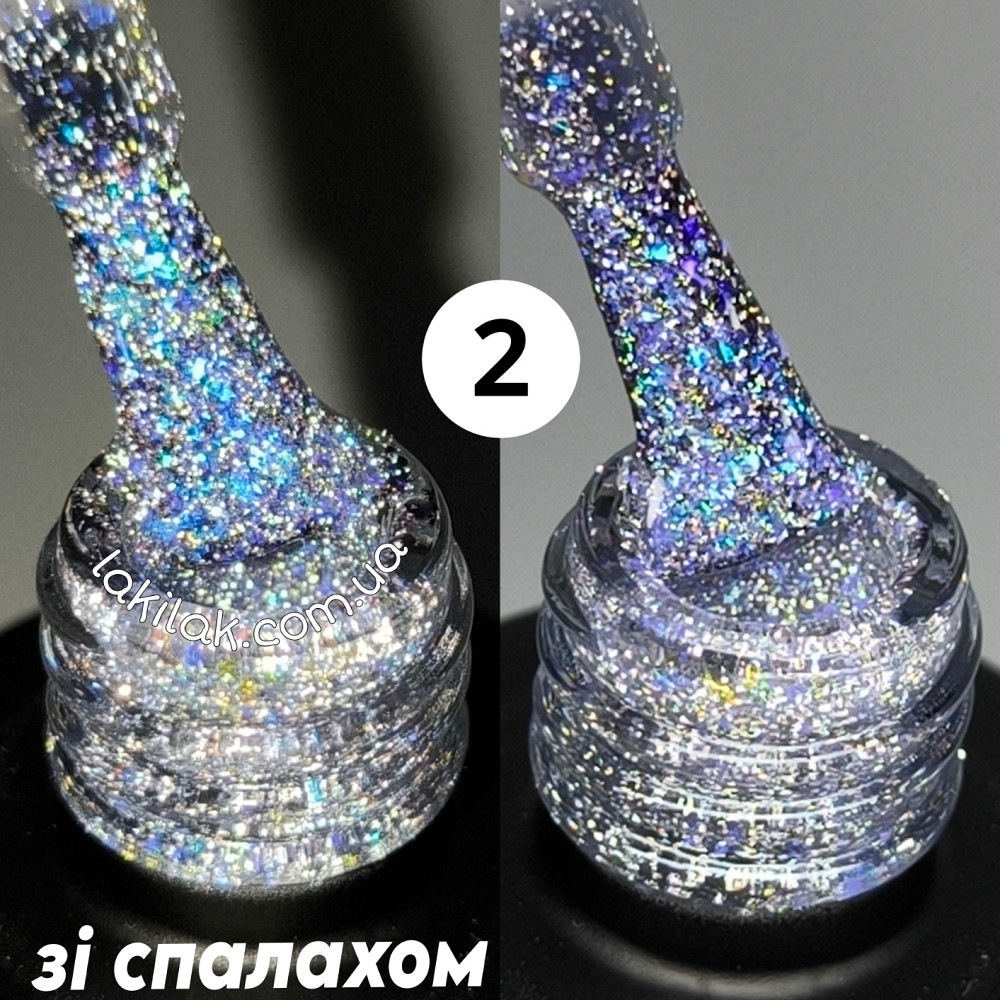 Світловідбивний гель-лак Bee Nails Disco Glitter KD02 8мл Херсон - фото 1