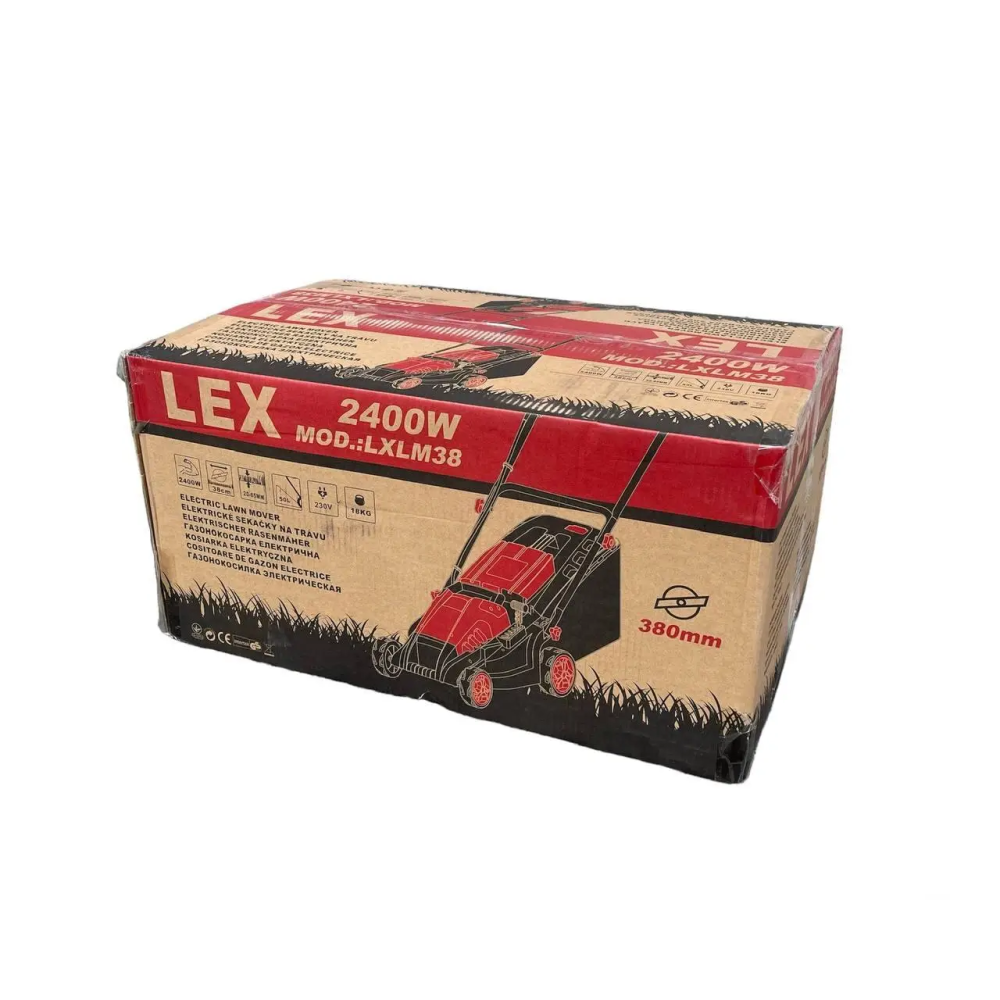 Професійна газонокосарка електрична LEX LXLM38E асинхронний двигун : 2400 Вт, ширина скошування 380 мм, 50 л Київ - фото 10