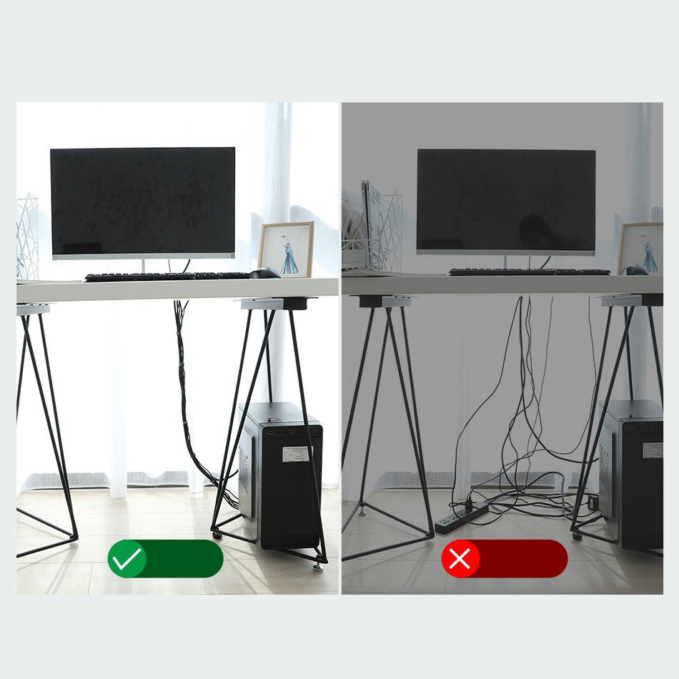 Стяжки для кабелів Baseus Colourful Circle Velcro strap 1m ACMGT-E01 (Чорний 1 шт.) Николаев - изображение 10