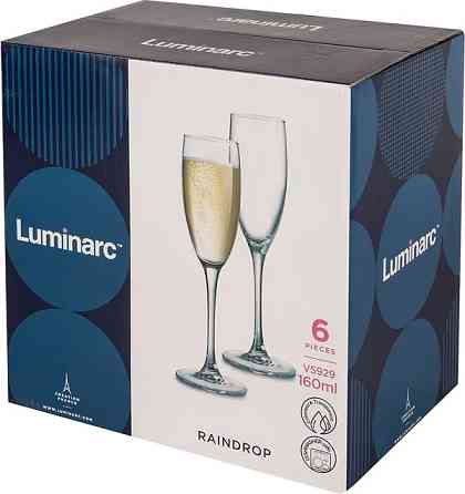 Набор бокалов Luminarc Raindrop, 6х160 мл (V5929) (6887056) Киев