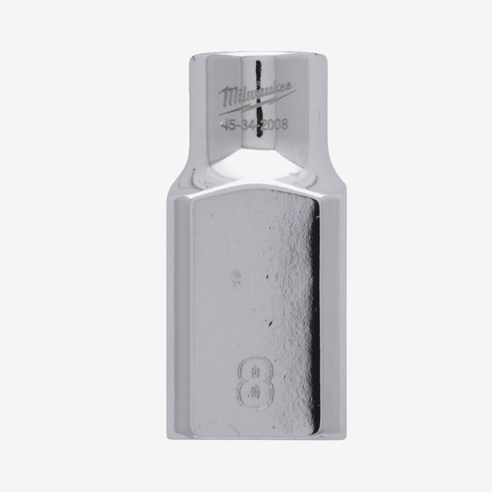 Головка хромированная метрическая 1/2'' MILWAUKEE, 8мм Одесса - изображение 1