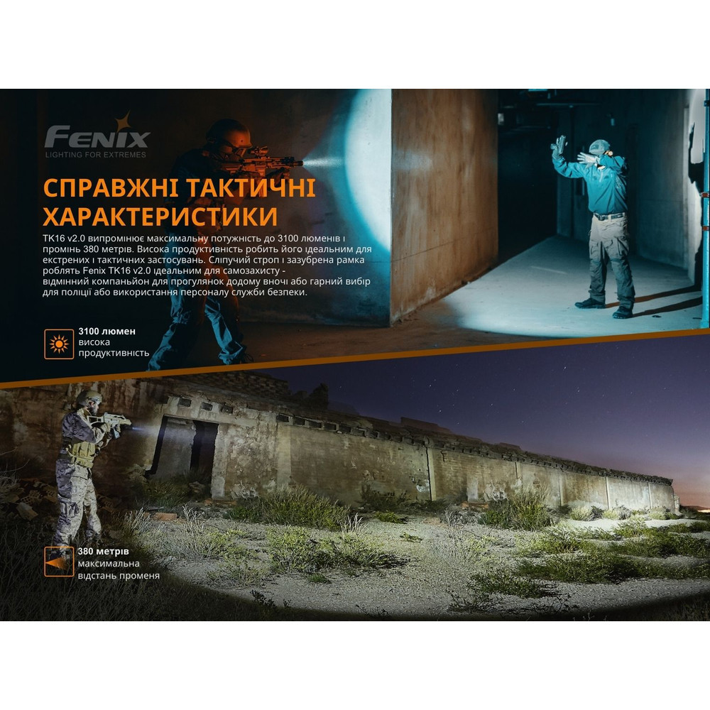 Фонарь ручной Fenix ​​TK16 V2.0 Ровно - изображение 7