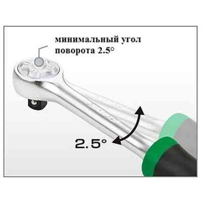 Тріскачка Toptul 1/4" 72 зуби 145 мм круговий перемикач (CJFM0815) Вінниця