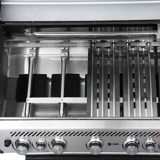 Газовий гриль SANTOS S-518, з бічним і заднім пальниками, нержавіюча сталь 890604 Код: 010959 Рівне