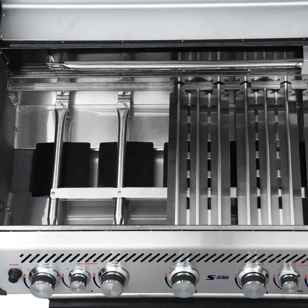 Газовий гриль SANTOS S-518, з бічним і заднім пальниками, нержавіюча сталь 890604 Код: 010959 Рівне - фото 4