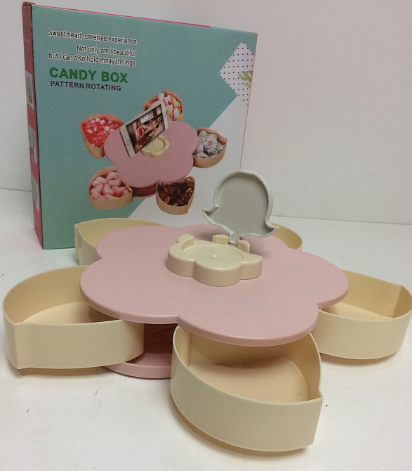 Обертова складана цукерка Flower Candy Box для цукерок і фруктів ART 696 (40 шт./ясть) Одеса - фото 1