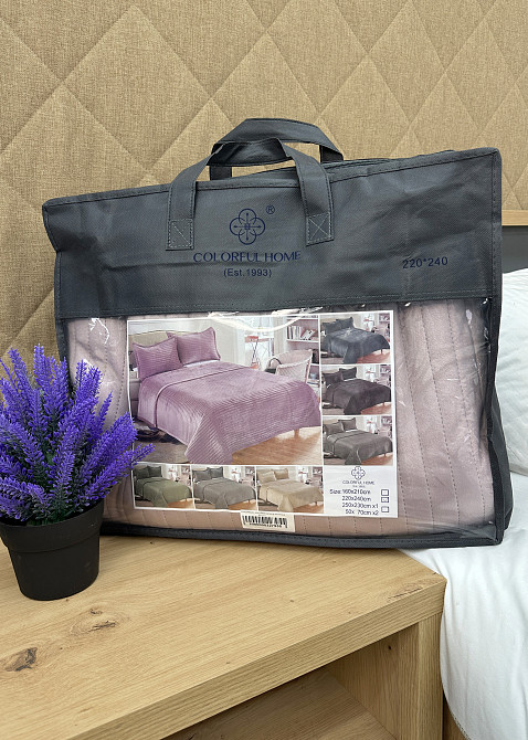 Покривало велюрове Кing Size 220х240 см колір ліловий (85-211) Київ - фото 8