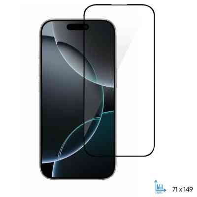 Стекло защитное 2E Apple iPhone 16 Pro(6.3) 2.5D FCFG black (2E-IP-16P-6.3-SMFCFG-BB) Винница