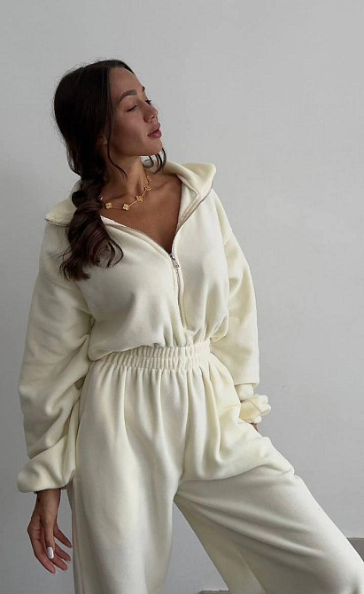 Женский стильный теплый комбинезон из флиса Одесса - изображение 3