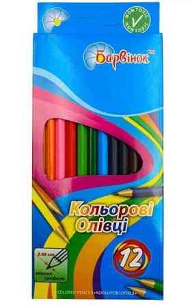 Олівці кольорові 12 кол. "Барвінок" шестигранні, 5-202/7, шт Київ