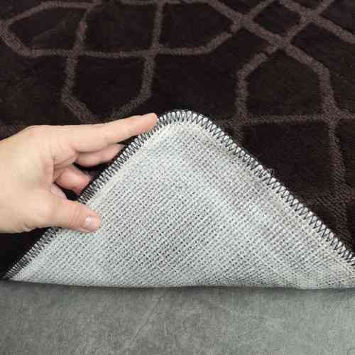 Килимок для ванних кімнат поліпропіленовий TM DarianA Standard u-cut 60*50 шоколадний геометрія Житомир