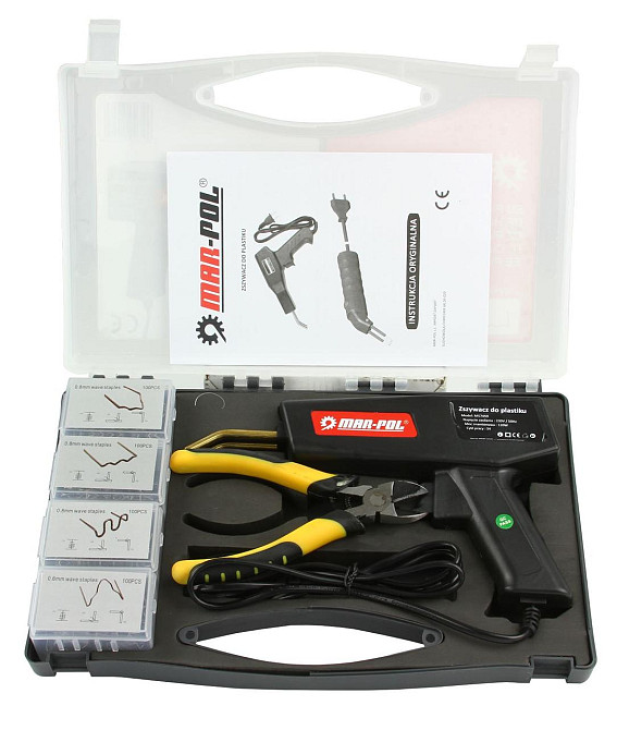 Паяльник для ремонта пластиковых элементов с 400 скобами Mar-Pol (M57459) 120 Вт Нововолынск - изображение 5