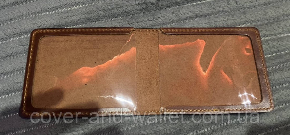 Шкіряна обкладинка на посвідчення ЧАЕС колір каштановий Київ - фото 7