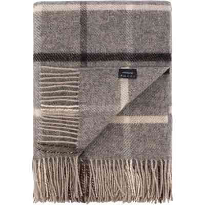 Плед Ardesto Leonardo Alpina 100% шерсть серый 140x200 см (ART0703LM) Винница