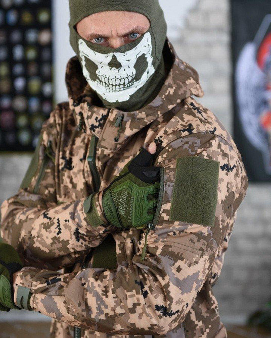 Тактическая курточка софтшел пиксель мужская ВСУ S Одесса - изображение 6