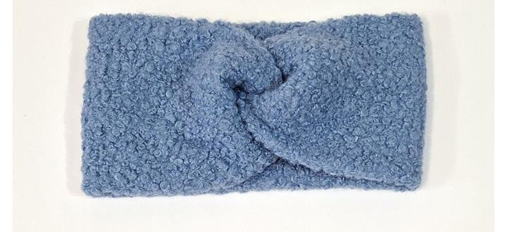 Пов'язка тепла букле синя Київ - фото 1