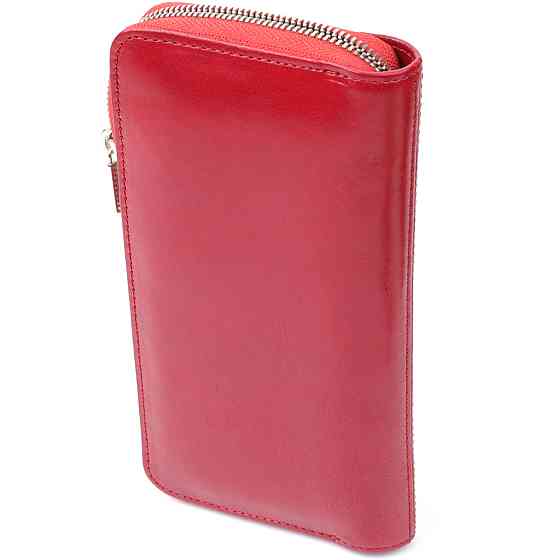 Жіночий гаманець на одне відділення з гладкої натуральної шкіри Tony Perotti 20861_1 (2943 rosso) Червоний Київ
