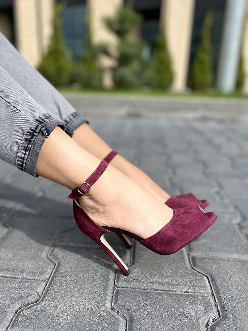 Nivelle Босоніжки жіночі NIVELLE 1794/10503-10512 бордові (літо, замша натуральна) (3675) 36-39 Коломия - фото 6