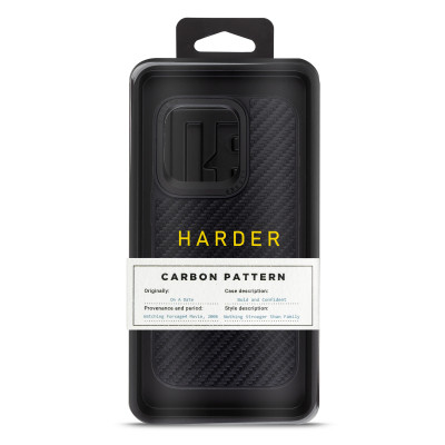 Чехол для мобильного телефона Harder Carbon Pattern Apple iPhone 15 Pro Black (ARM76777) Винница - изображение 3