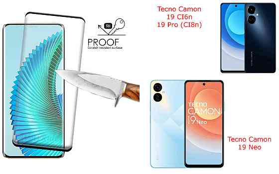 Захисне скло HyperGlass Pro для Tecno Camon 19, 19 Neo, 19 Pro – максимальна чутливість та захист Київ