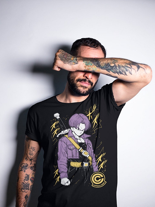 Футболка для хлопчика з аніме принтом Аніме Манга Джапанесе Комік оверсайз (зріст від 165 до 180) Чорний AnimeJ0446m Дніпро - фото 1