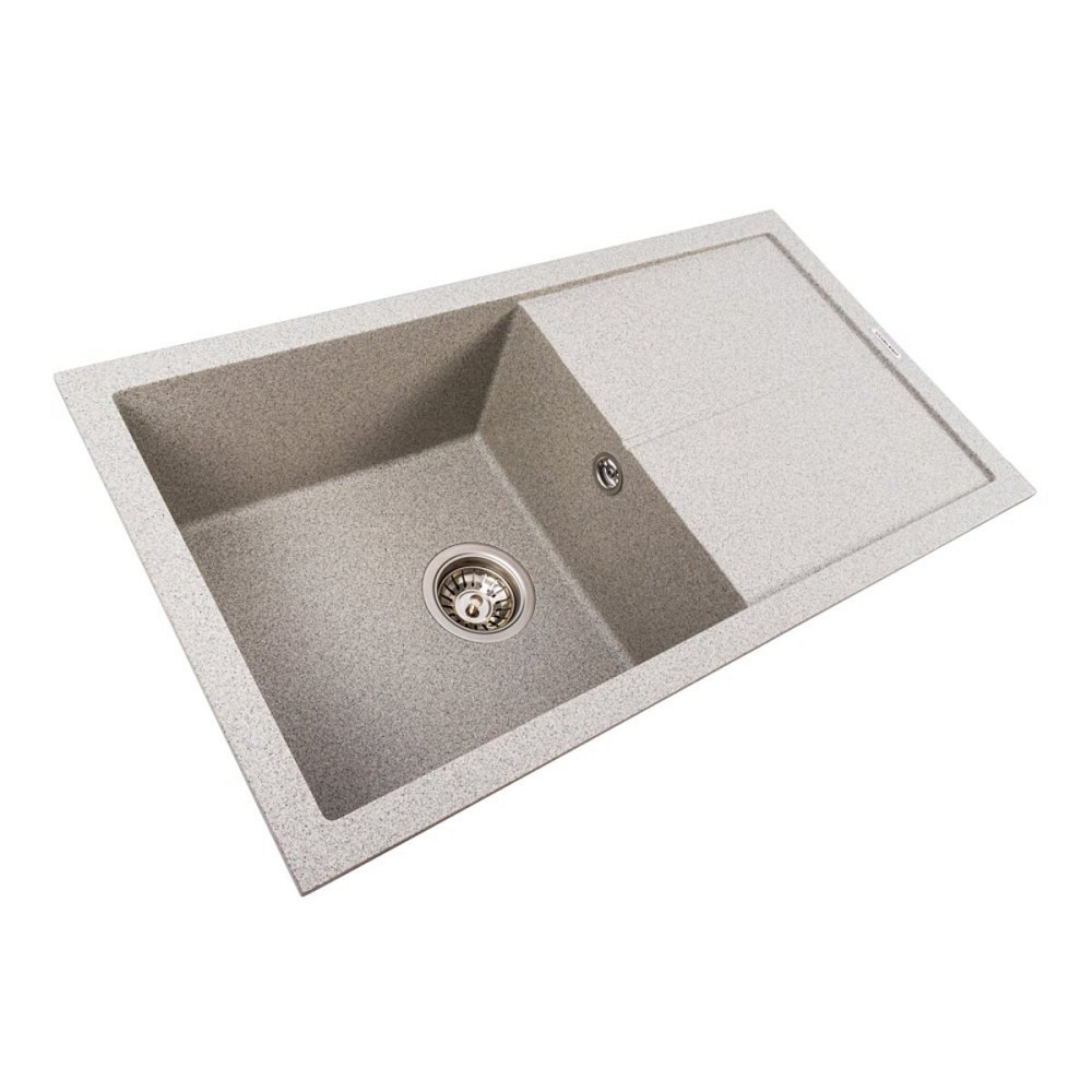 VALESO Гранітна мийка для кухні VALESO SOLID 7843 матова Сірий Коломыя - изображение 10