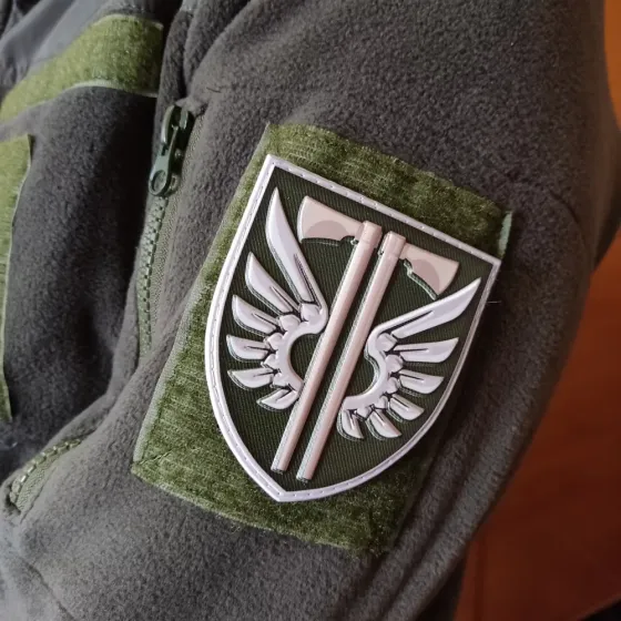 Патч / шеврон ЗСУ 77 окрема аеромобільна бригада новий польовий Запоріжжя