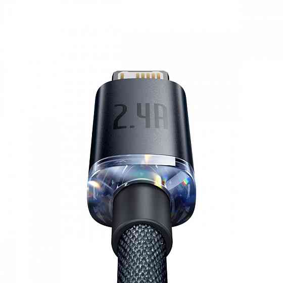 Кабель Baseus Crystal Shine Series Lightning 2.4A 1.2м блакитний Львів