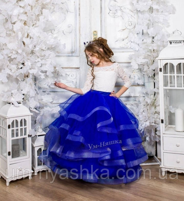 Длинное нарядное пышное платье на 5-6 лет Виктория Кривой Рог - изображение 5