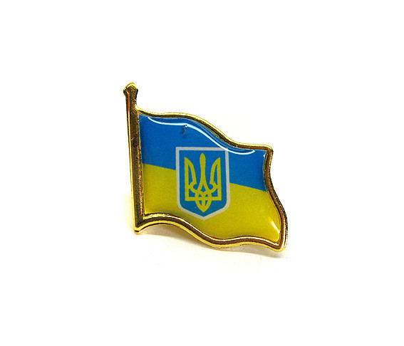 Прапор України Тризуб значок партіотичний колекційний Київ - фото 1