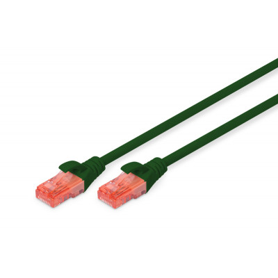 Патч-корд 0.5м, CAT 6 UTP, AWG 26/7, Cu, LSZH, green Digitus (DK-1617-005/G) Винница - изображение 1