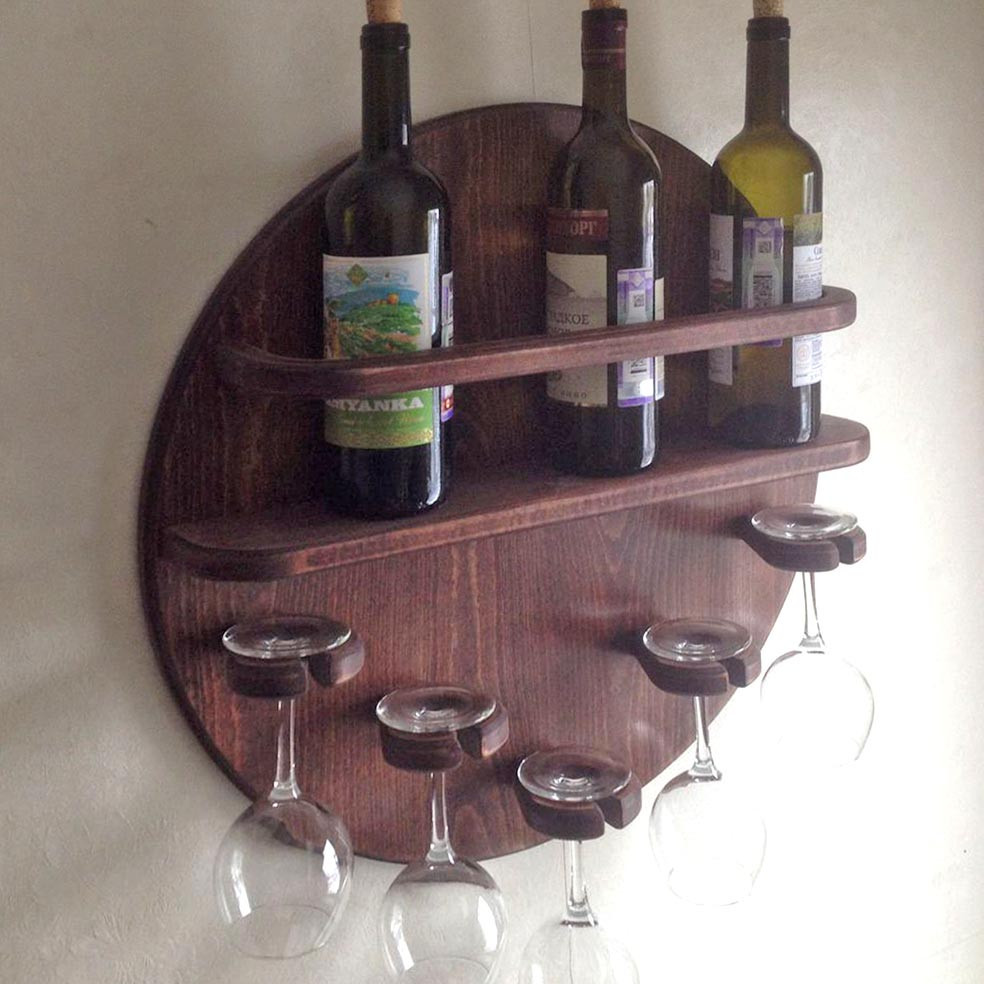 Настінна винна полиця "Фукугава" савоярді Миколаїв - фото 1