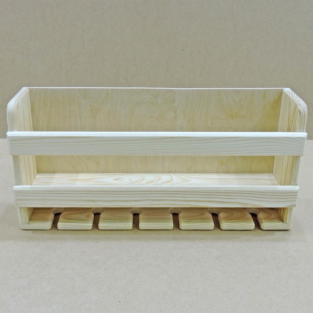 Настенная винная полка 